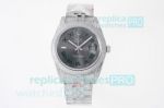 TWF Swiss Replica Rolex Wimbledon Datejust Dial Iced Out Diamond Watch 41MM